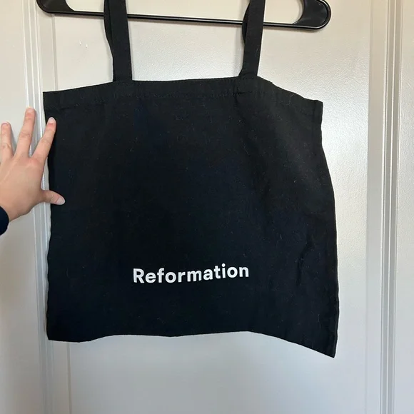 Reformation Black Logo Tote - Picture 2 of 3